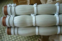 250g grade a mongolian horse tail hairswhite and soft horsehair for celloviolin bow horse 80 83cm