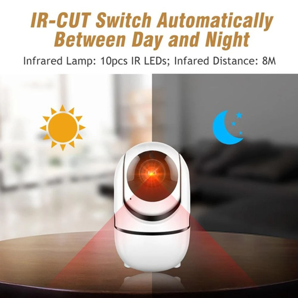 Mini Smart Camera Webcam 1080P WiFi Automatic tracking wireless Night Vision 360 Angle Video View Baby Security Monitor | Безопасность и