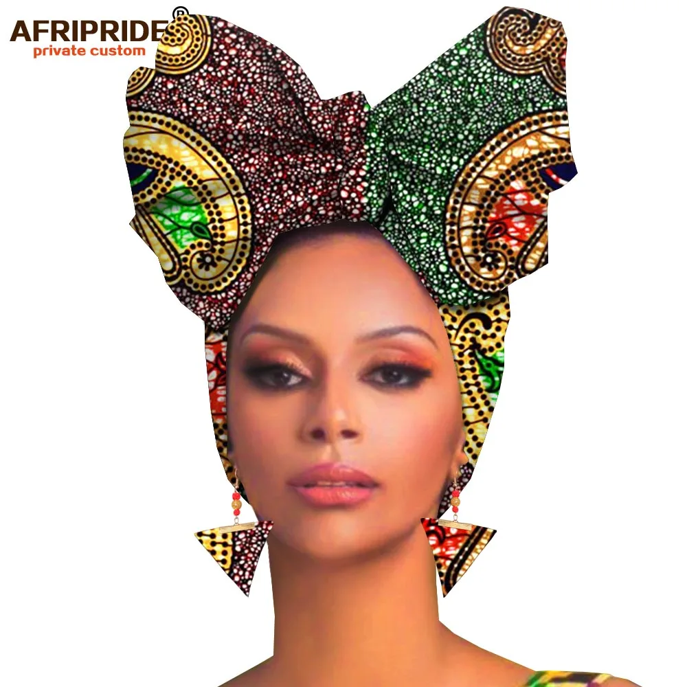 Женский комплект из 2 предметов африканская повязка на голову и серьги