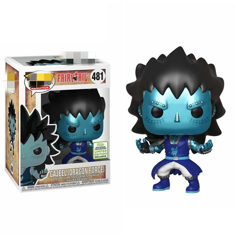 10cm Fairy Tail Naz Gajeel Natsu Collectible Dragon Force Model Vinyl Action Figures Toys for Chlidren Birthday Gift (with box) | Игрушки и
