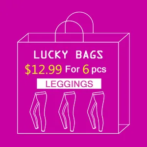 Женские леггинсы с принтом FCCEXIO, эластичные штаны для фитнеса с высокой талией, 6 шт. в S-XL