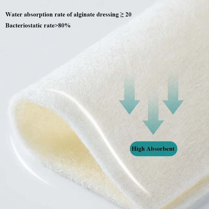 10Pcs Non-Stick Ag Silver Calcium Alginate Wound Dressing Surgery Burn Ulcer Healing Patch High Absorbent 10cmx10cm |