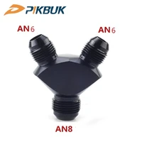 car fuel line aluminum myf an8 an6 y block male junction coupler connection fitting