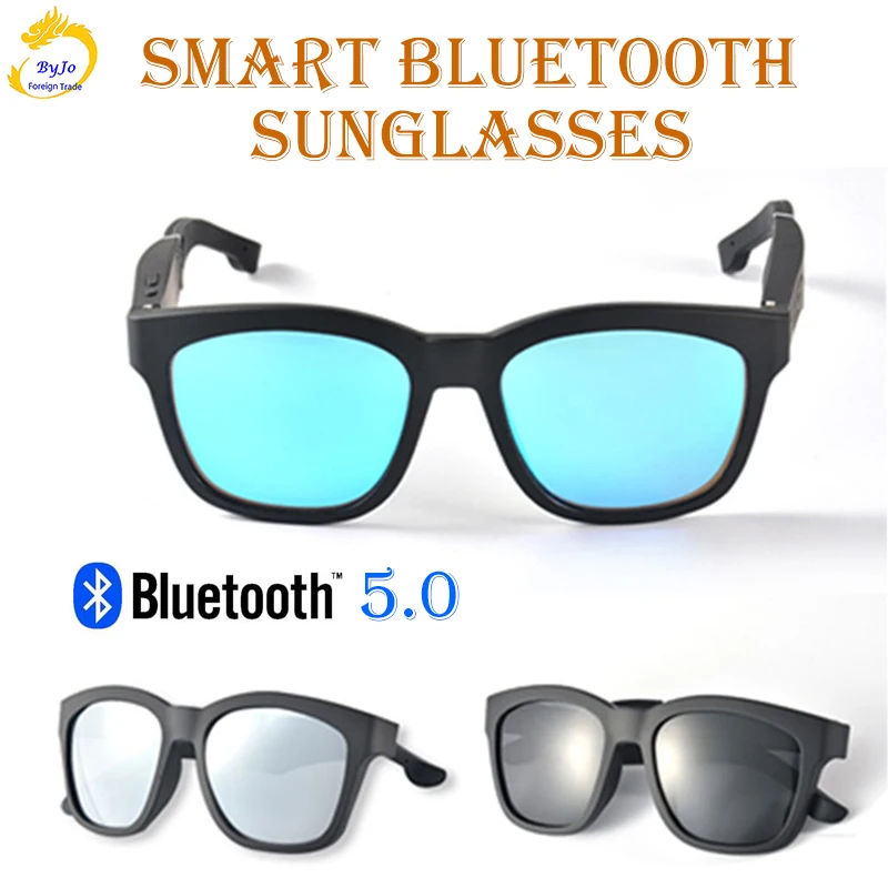 저렴한 T2 스마트 블루투스 음악 안경 블루투스 헤드셋 5.0 선글라스 무선 전화 휴대 전화