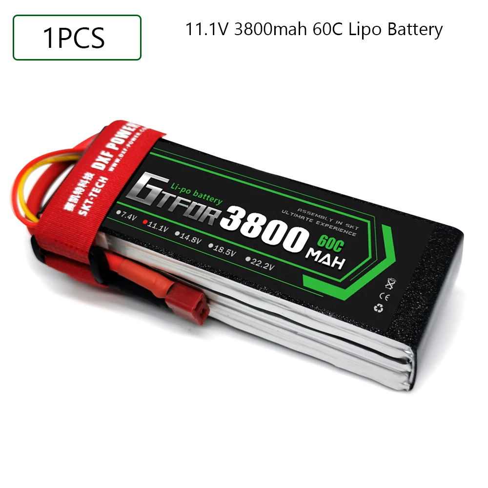 Литий-полимерный аккумулятор GTFDR 3800 мАч 3S 11 1 В 60C-120C XT60/DEANS/XT90/EC5 для AKKU дрона FPV