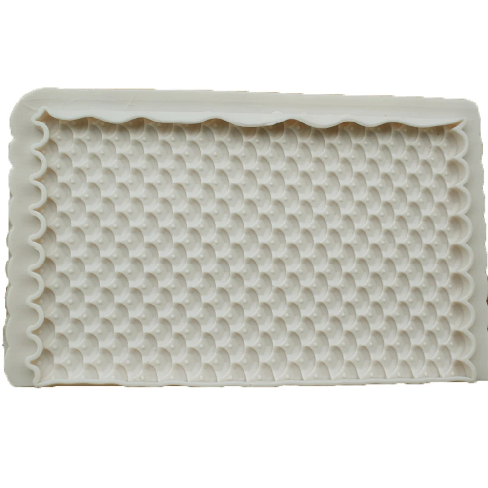 Силиконовые пищевые 3D весы для рыбы узор форма торта сахар Токарный силикагель