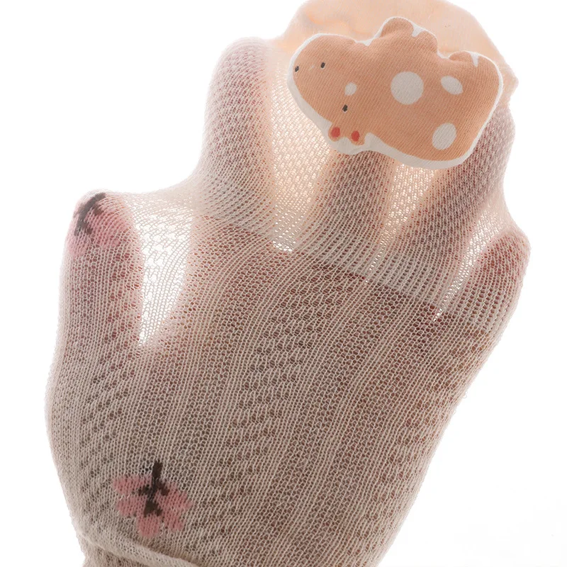 Calcetines 3d de primavera y verano para beb&eacute;, medias de malla transpirables hasta la rodilla para ni&ntilde;os y ni&ntilde;as reci&eacute;n nacidas-2