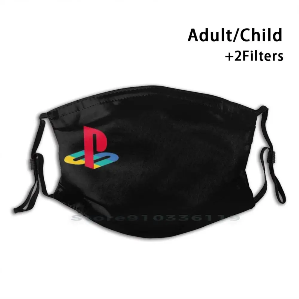 

Classic Playstation Logo Print Reusable Mask Pm2.5 Filter Face Mask Kids Play Playstation Controller Xbox Ps More Logo Ps1 Ps2