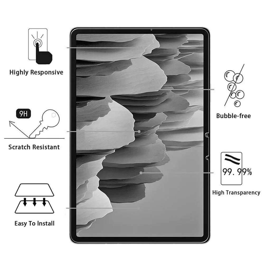 3piece glass protector for samsung galaxy tab s7 s8 screen protective film for samsung galaxy tab s7 plus fe lite s8 plus ultra free global shipping