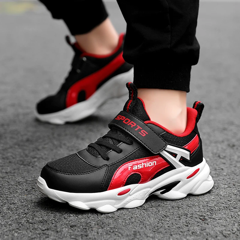 

2021 High Quality Spring Kids Running Shoes Children Breathable Comfortable Athletics Casual Sneakers Boys Non-slip Jogging Shoe