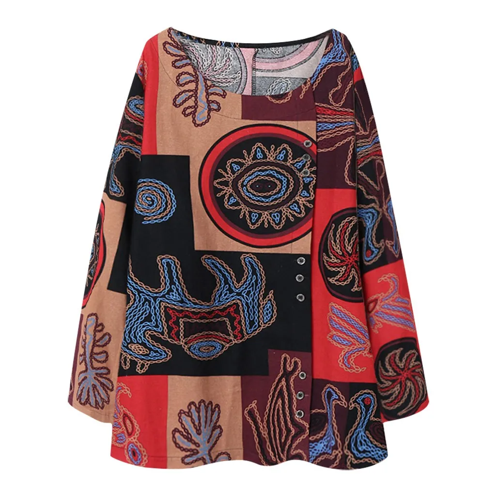 Бесплатная Страусиные Женские топы и блузки в национальном стиле с