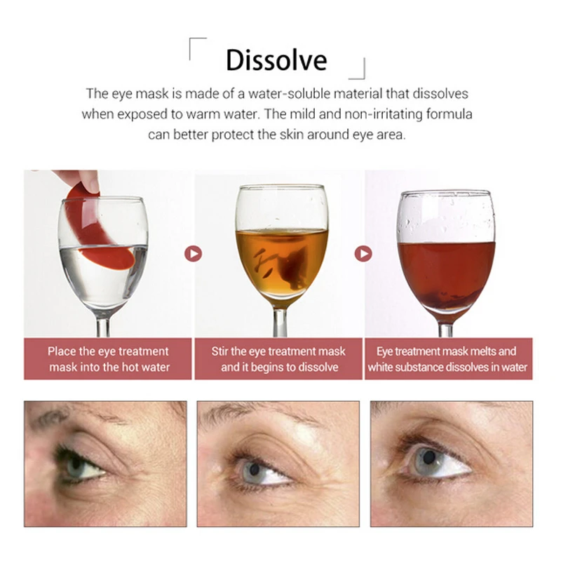 Коллагеновые патчи для глаз с 24 каратным золотом против темных кругов и мешков