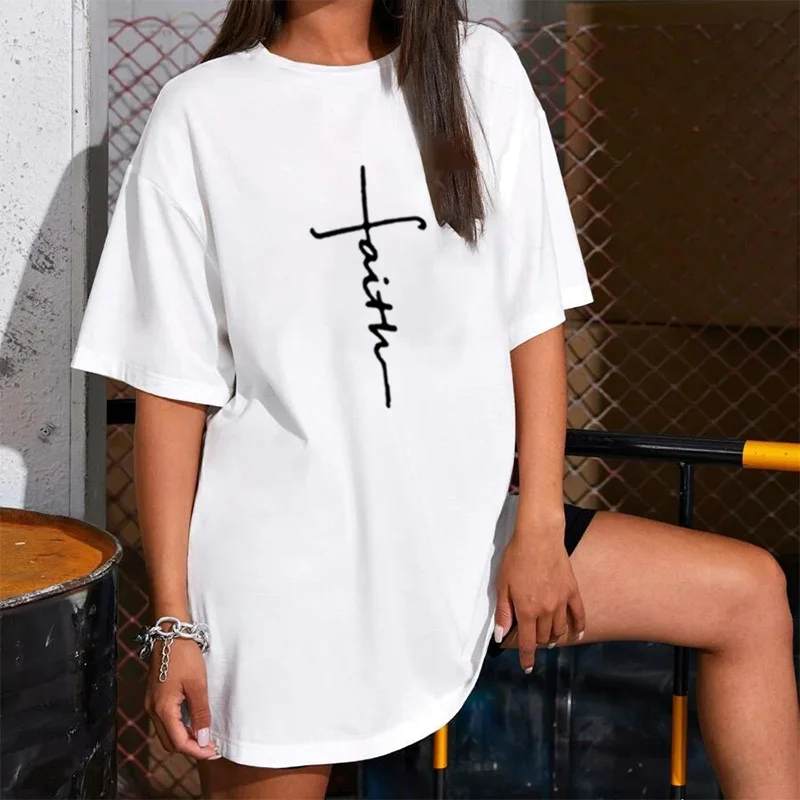 

Women Mini Dress Plus Size Loose T-Shirt Dresses Summer Harajuku Letter Print Short Sleeve Korean Streetwear Female Vestidos