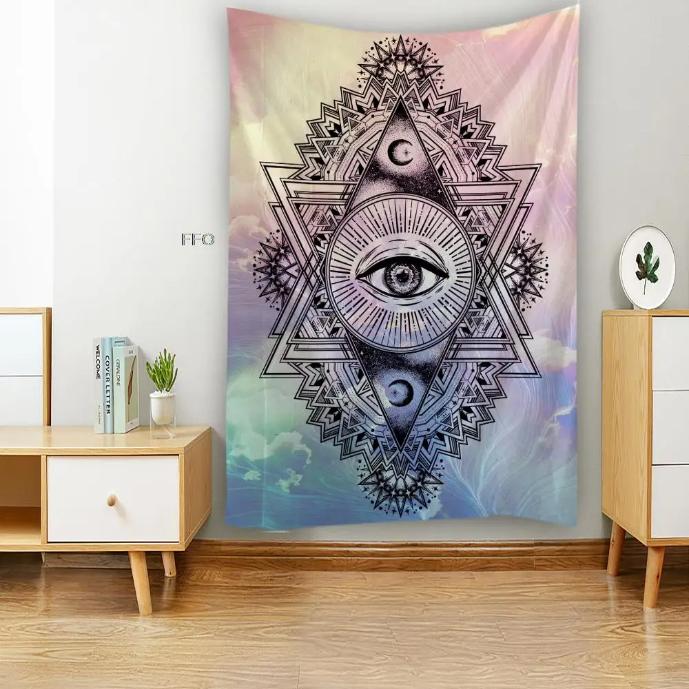 

India Mandala Abstruse Eye Tapestry Tarot Tapestry Wall Hanging Witchcraft Tapestries Art Aesthestic Room Decor For Bedroom