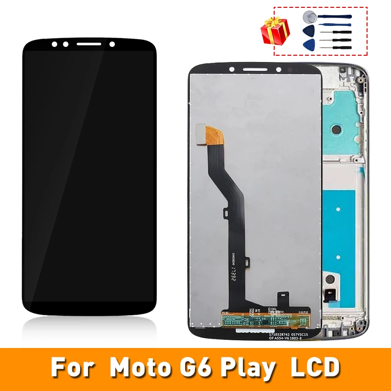 Для Moto G6 Play LCD XT1922-1 XT1922-2 XT1922-3 XT1922-4 XT1922-5 дисплей с сенсорным экраном дигитайзер