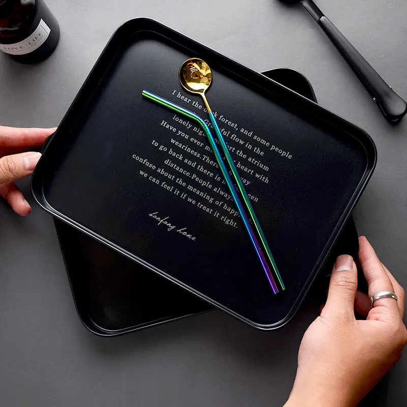 Черный металл Кованое железо печатные лотки для хранения многофункциональные