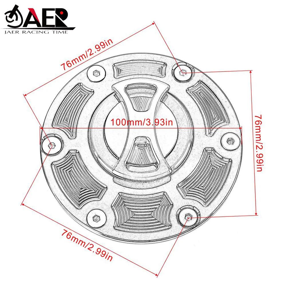 

Motocycle CNC Fuel Tank Cap Cover for Aprilia RSV 1000 RSV1000 Mille Shiver 750 RS125 RS250 Tuono 1000 Gas Oil Cover