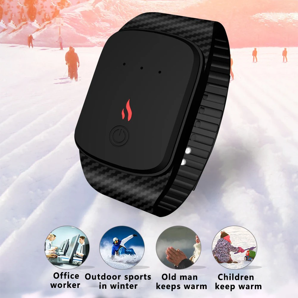 WHR-360 USB Перезаряжаемый тепловой TPE грелка для рук браслет подарок умный