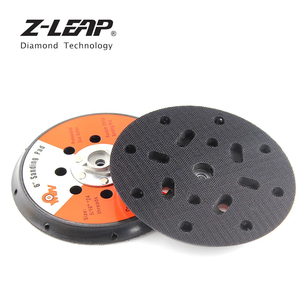Z-LEAP 1PC 6" Random Orbit Sanding Pad Backer Plate 5/6"*24 Thread Backing For Air Sander Angle Grinder Grinding Power Tools |