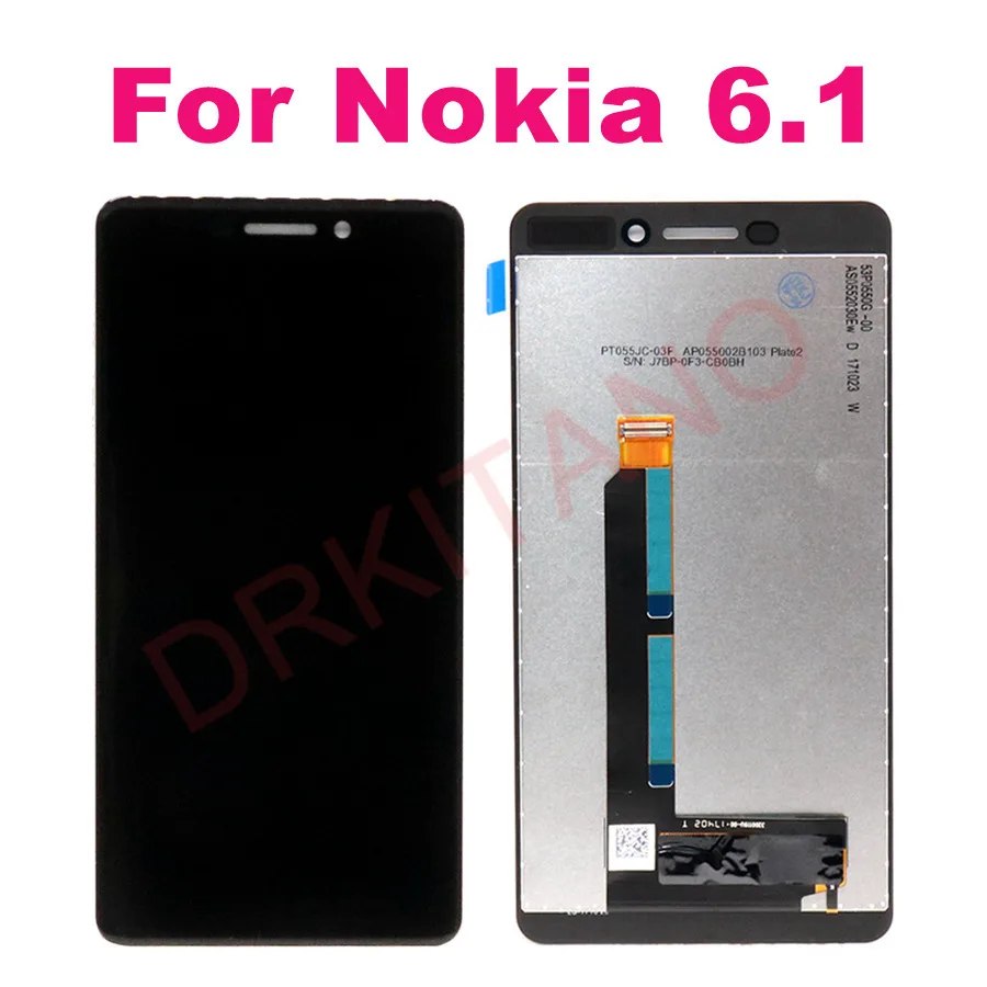 Для Nokia 6 1 Plus ЖК дисплей X6 2018 TA 1068 1016 сенсорный экран дигитайзер сборка для