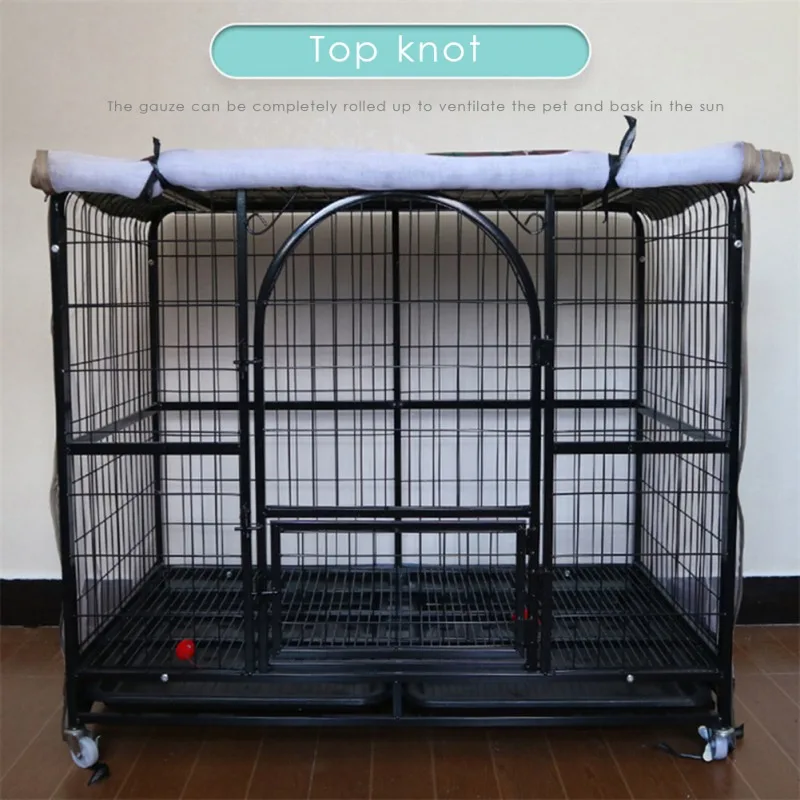 

Dustproof WaterproofPet Cage Mosquito Net Dog Cage Cover Kennel Sets Outdoor Foldable Waterproof Large Dogs Cage Accessory