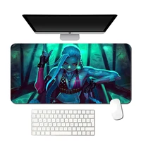league of legends gaming keyboard mouse pad anime gamer girl lol mousepad xxl computer accessiores mouse mats rubber notbook pad