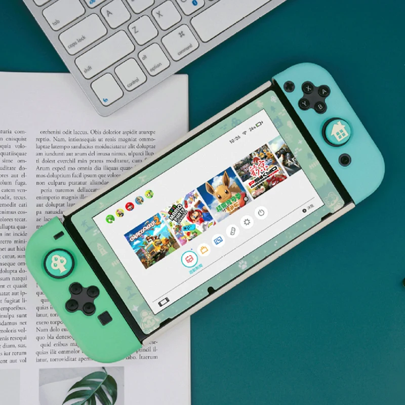 Чехол Nintendo Switch чехол с перекрестными животными Жесткий из поликарбоната