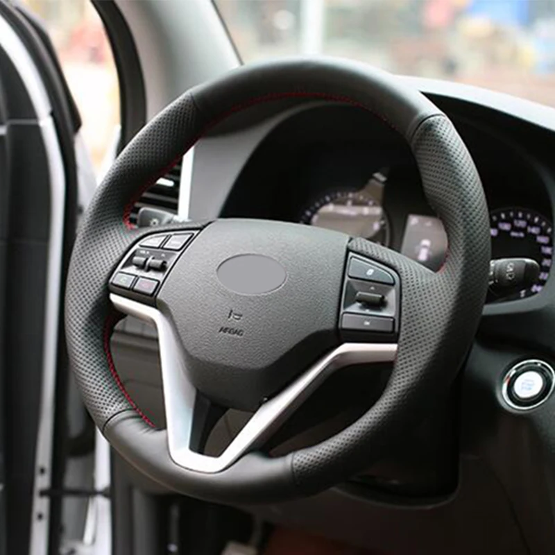 Искусственная кожа черного цвета для Hyundai Tucson 2015 2016 | Автомобили и мотоциклы