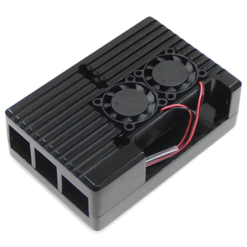 

Новый черный чехол из алюминиевого сплава CNC, Корпус Корпуса для Raspberry Pi 4B