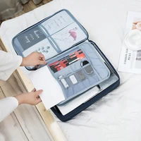 waterproof document storage bag mens office business briefcase travel ipad organizer high capacity pouch home certificate case
