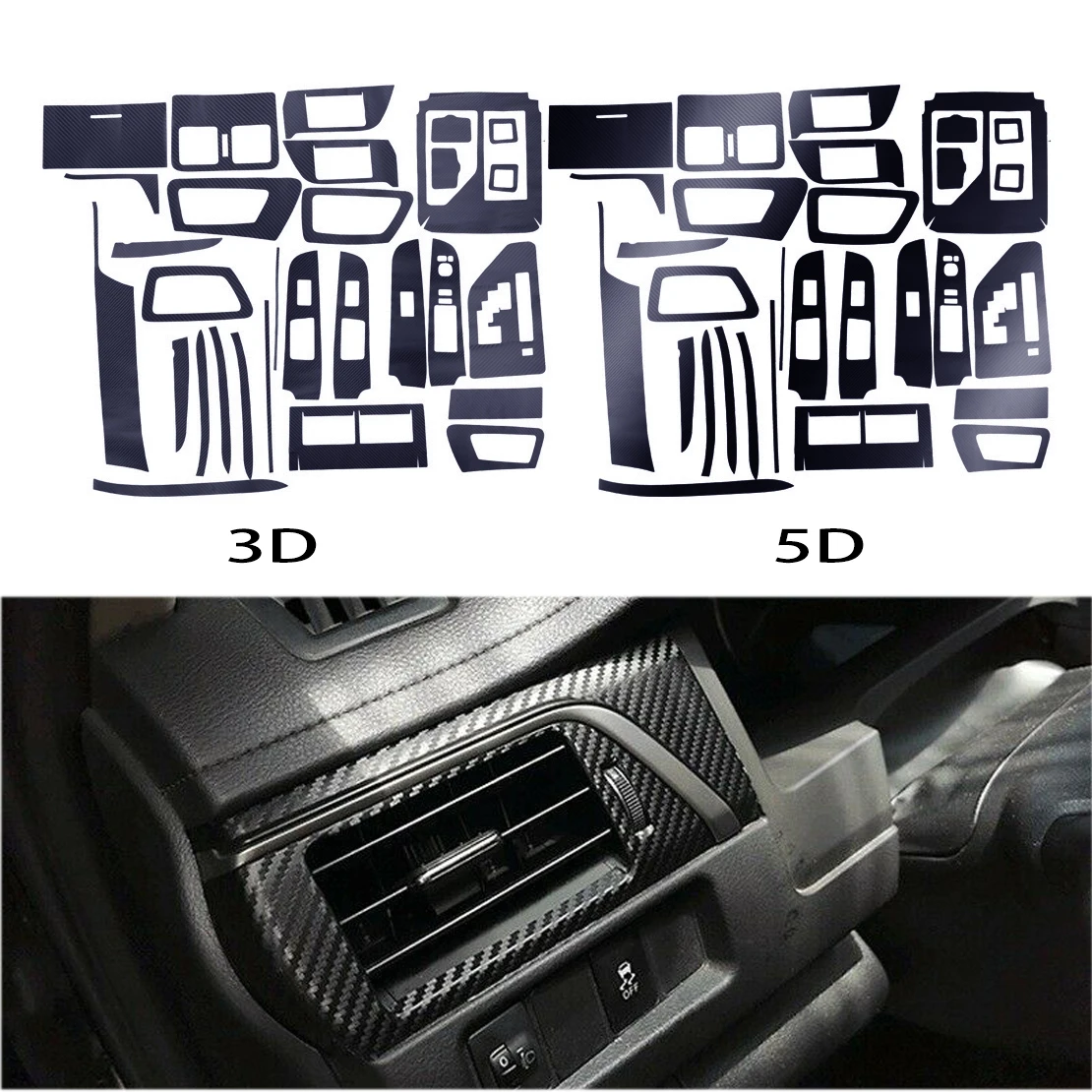 1 комплект декоративная наклейка LHD для салона автомобиля центральной консоли
