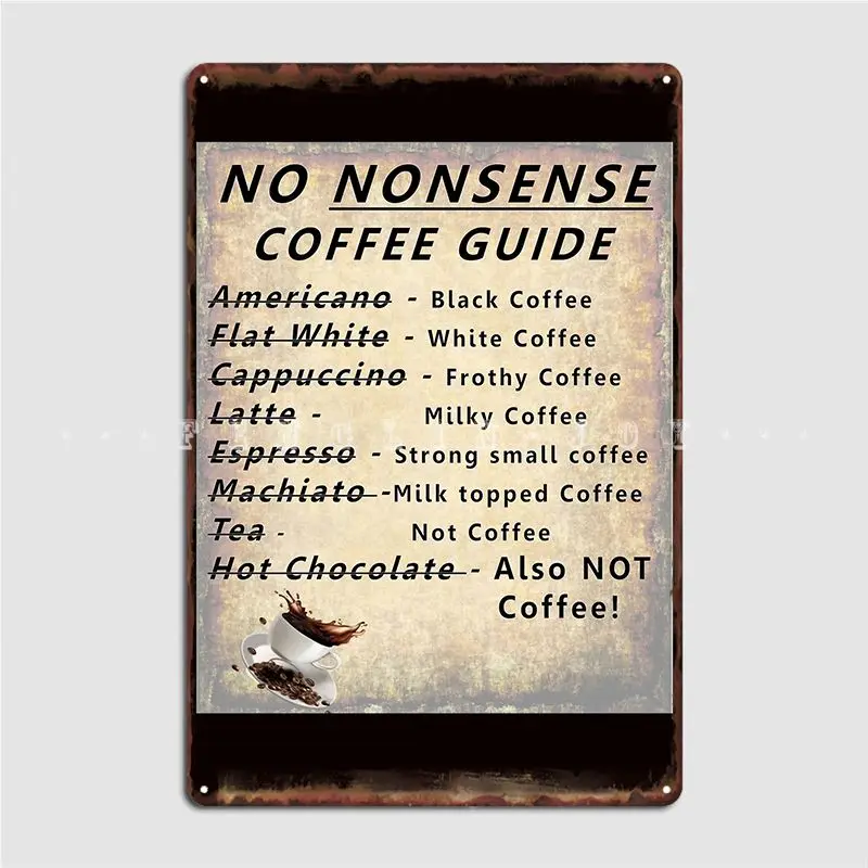 

Постер с надписью «Guide To Coffee», металлический плакат на стену, для украшения паба, клуба, бара, гаража, жестяная вывеска