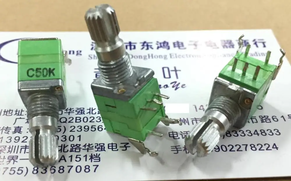 2 шт./лот Тайвань АЛЬФА Alfa RK097 Тип прецизионный потенциометр C50K однодиапазонный