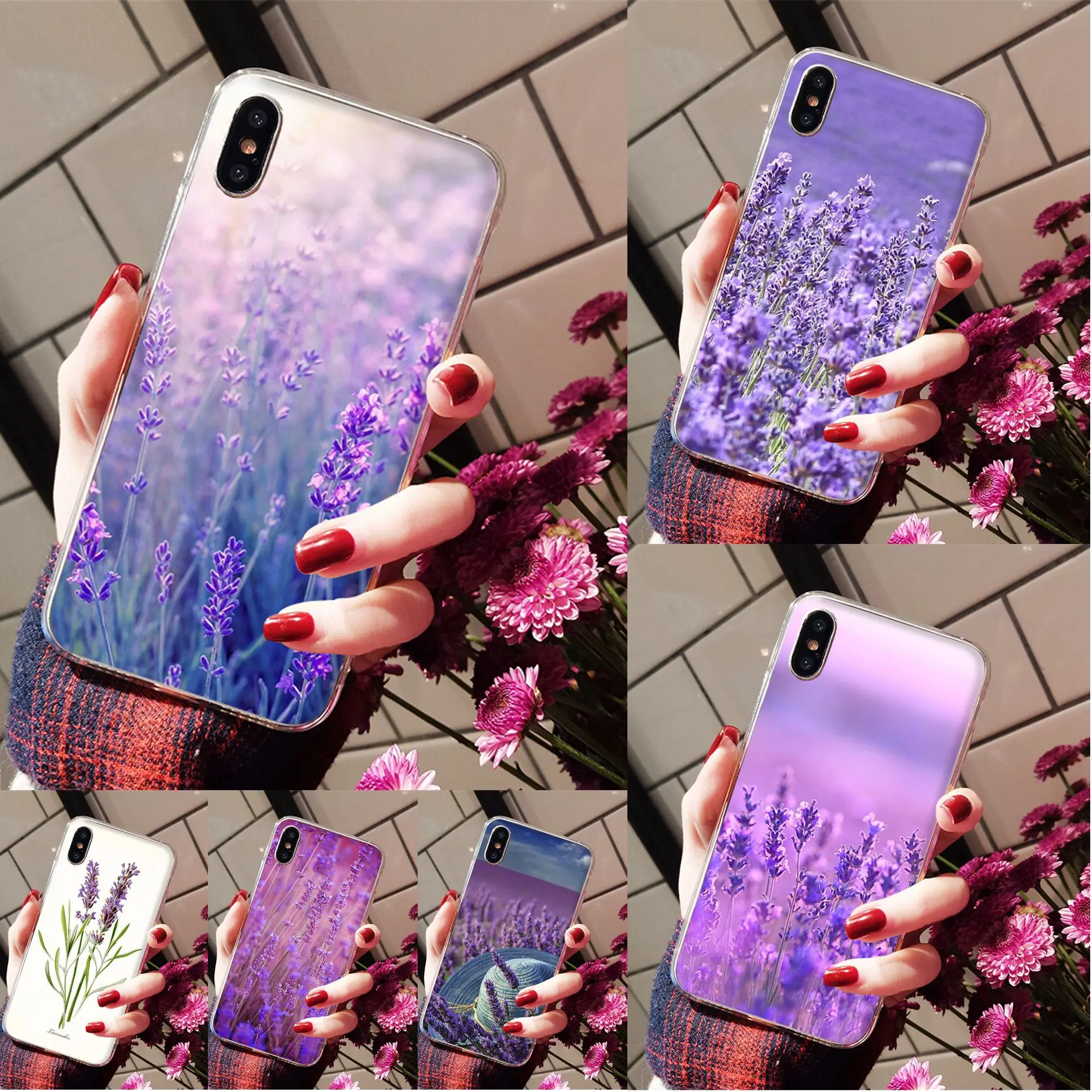 Yinuoda простой Лавандовый фиолетовый чехол для телефона iPhone X XS MAX 6 6s 7 7plus 8 8Plus 5 5S SE XR