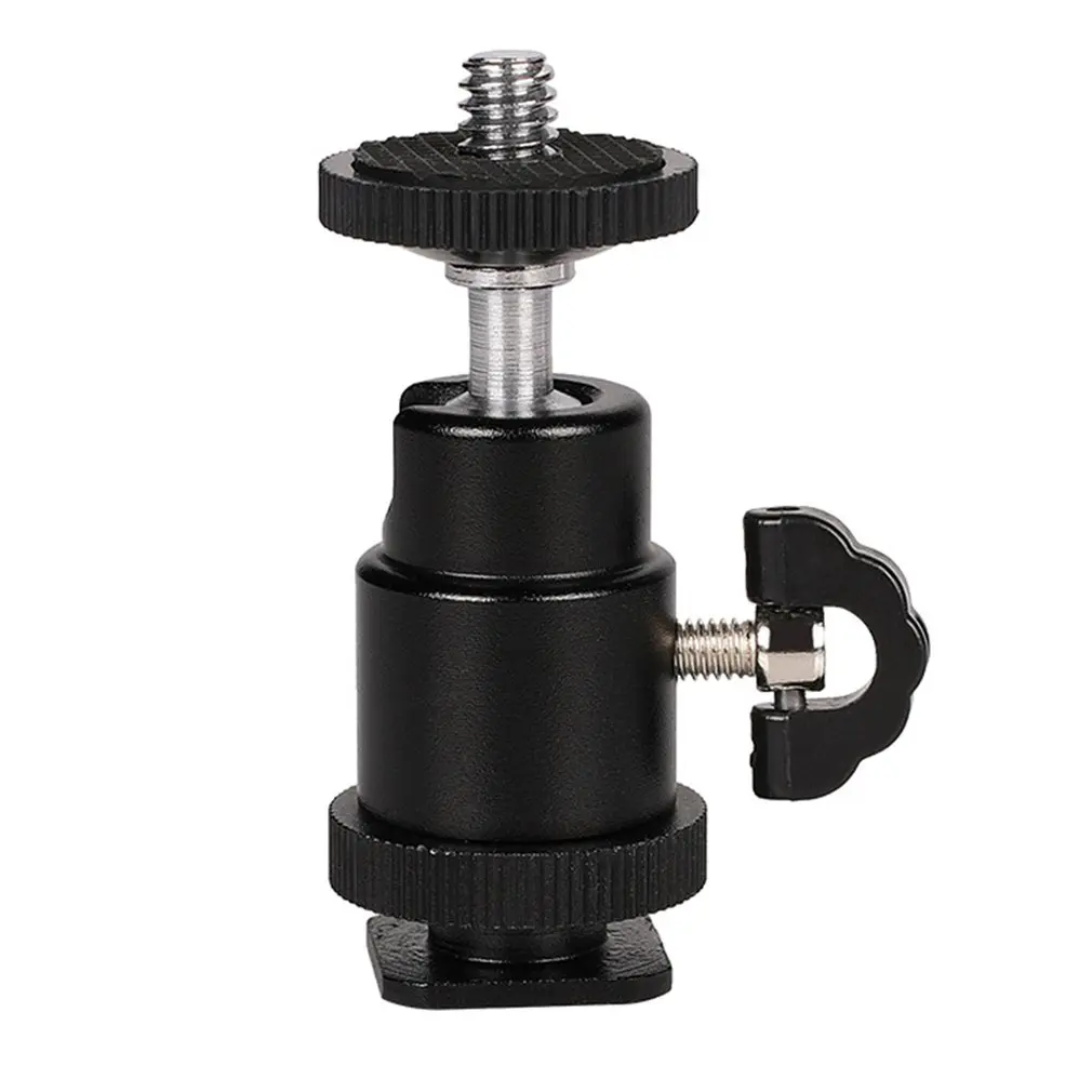 

2021 Metal Photography Light Bracket Phone Head 1/4 Mini Hot Shoe Ball Head Flash Bracket Holder Mount Screw Apple Iphone LESHP