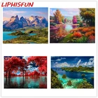 Алмазная вышивка LIPHISFUN, полная дрель, 5D дисплей, горный алмаз, картина, пейзаж, картина, стразы, алмазные картины