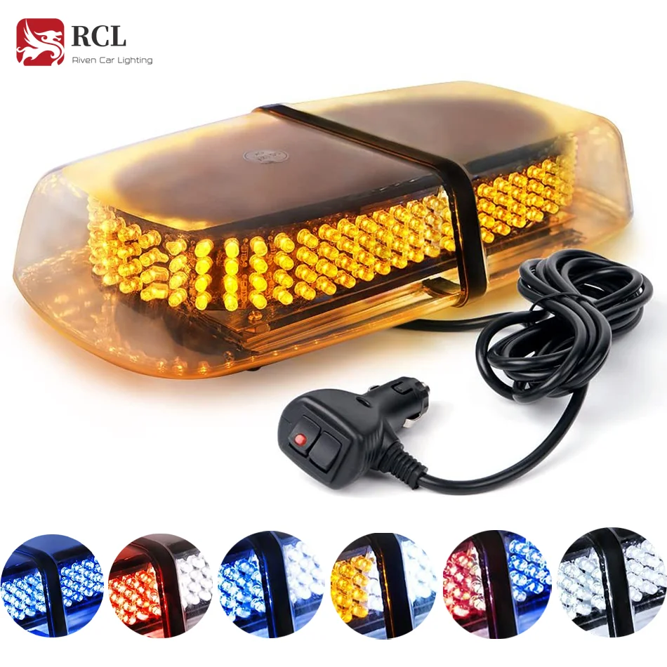 240 LED Amber/Yellow Roof Top LED Emergency Strobe Lights Mini Bar for Cars Trucks Snow Plow Vehicles Warning Caution Lights