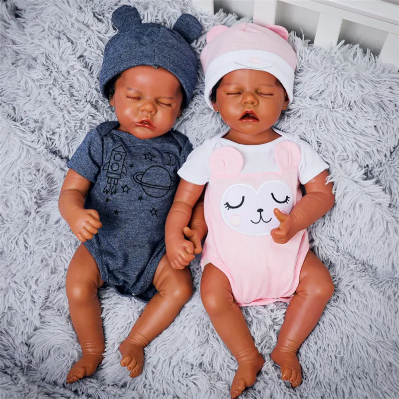 Реалистичный силиконовый реборн для новорожденных 17 дюймов| |