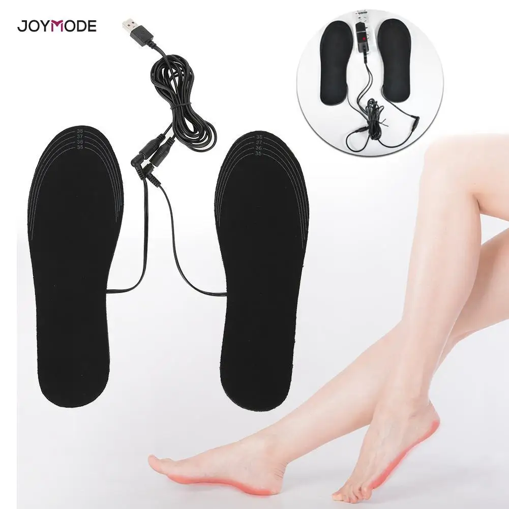 Joymode1 пара Подогреваемые через USB стельки для обуви подогревающие ног коврик