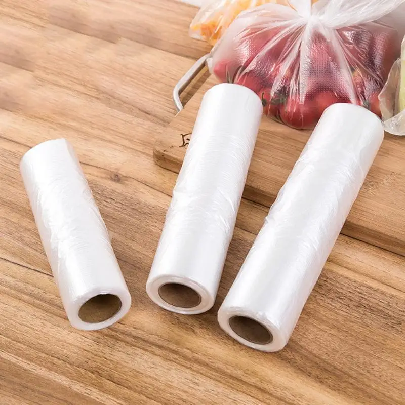 100 шт/рулон сохранение продуктов в свежем состоянии сумка для хранения рулон вакуумный Герметик мешок для сохранения пищи кухонная организация для хранения пластиковых пакетов