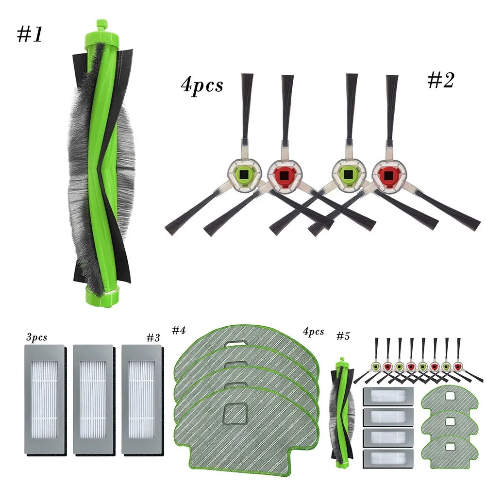 

For Irobot Combo113 R113840 Robotic Vacuum Cleaner Parts Kits 3 Rags+4Filters+1 Roller Brush+8 Side Brushes