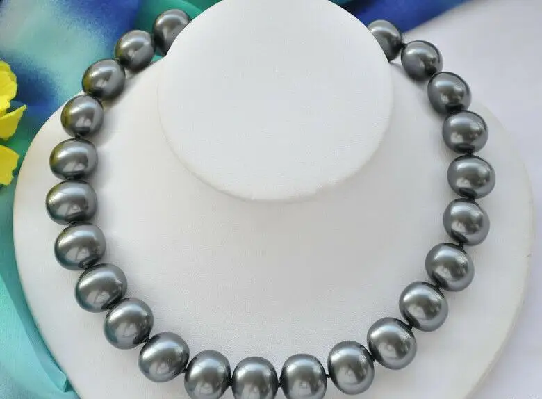 

Beautiful 16mm SOUTH SEA Shell PEARL NECKLACE 18inch 36"