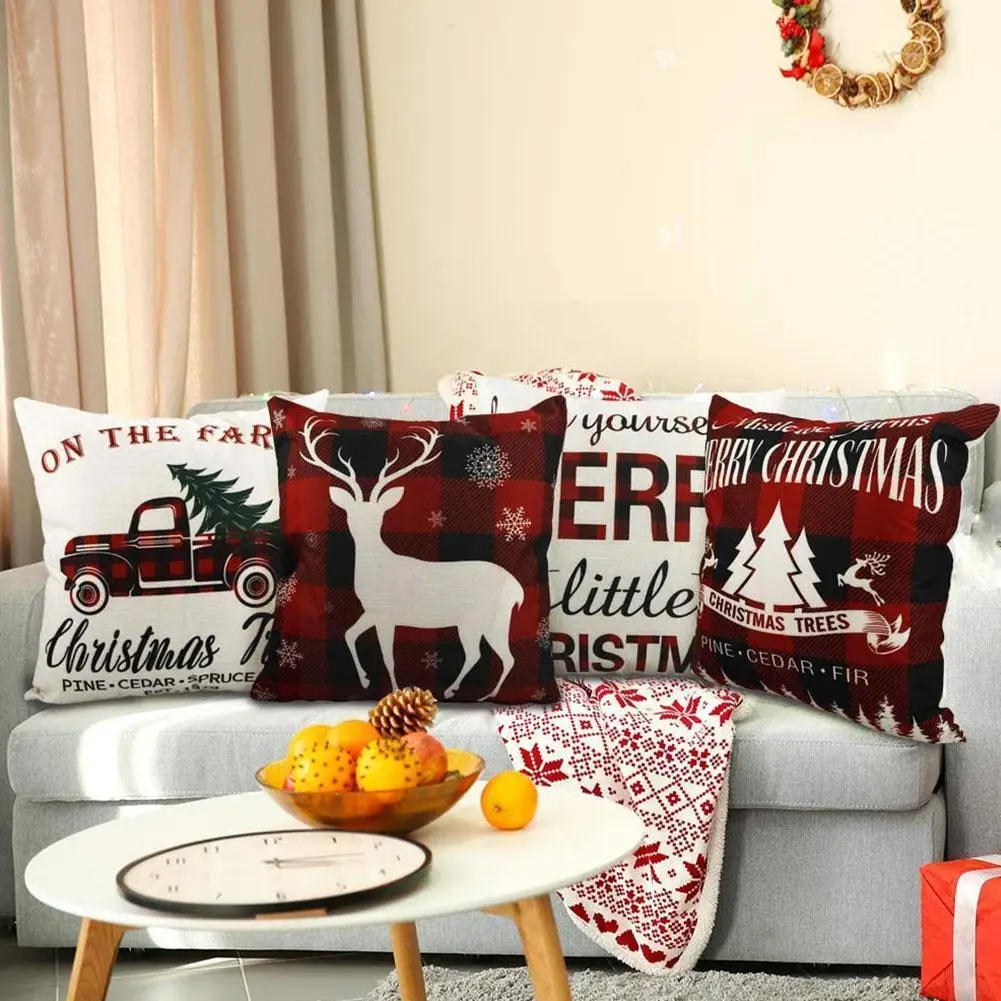 

45*45cm Linen Pillowcase Letter Printed Throw Pillow Cushion Car Cover Pillowcase Cover Home Cushion Cover Decorative Q3n0