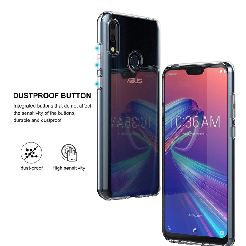 Чехол для Asus Zenfone Max Pro(M2) ZB631KL TPU силиконовый чистый мягкий чехол для Asus Zenfone Max M2 ZB633KL задняя крышка