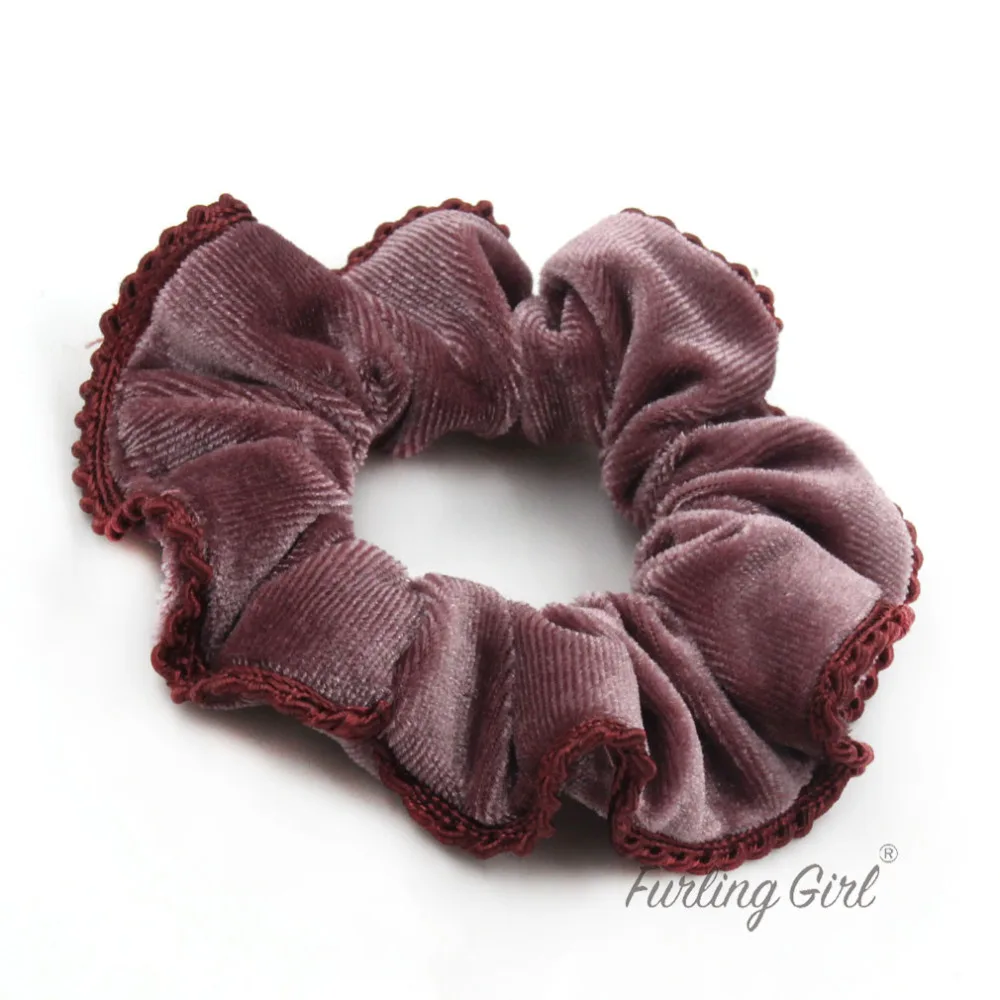 1 шт. женская бархатная резинка для волос на спирали |