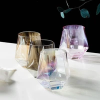 nordic drinking glass cup creative heat resistant home water cup cocktail transparent copos de vidro household products eb5blb