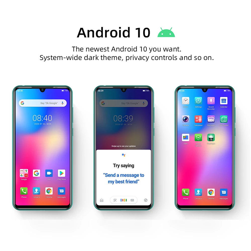 Смартфон Doogee N20 Pro мобильный телефон с четырёхкамерами 6 ГБ ОЗУ 128 Гб ПЗУ экран 3
