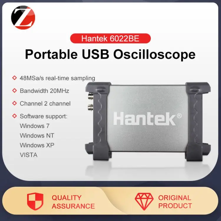 Hantek 6022BE/6022BL осциллограф с подключением через порт USB 2 канала 20 МГц портативный автомобильный осциллограф Portatil диагностический инструмент