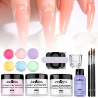 acrylic powder gel nail polish set crystal powder kit liquid with nail brush file nails art decoration extension manicure tools