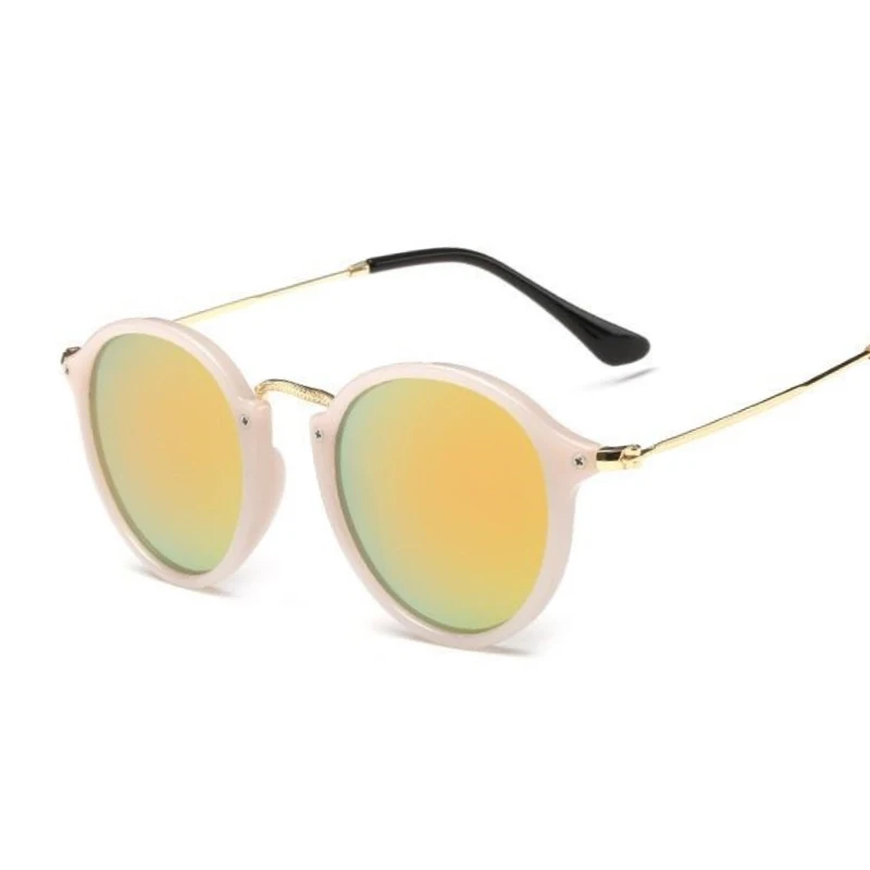 Солнцезащитные очки круглые для мужчин и женщин в стиле ретро брендовые